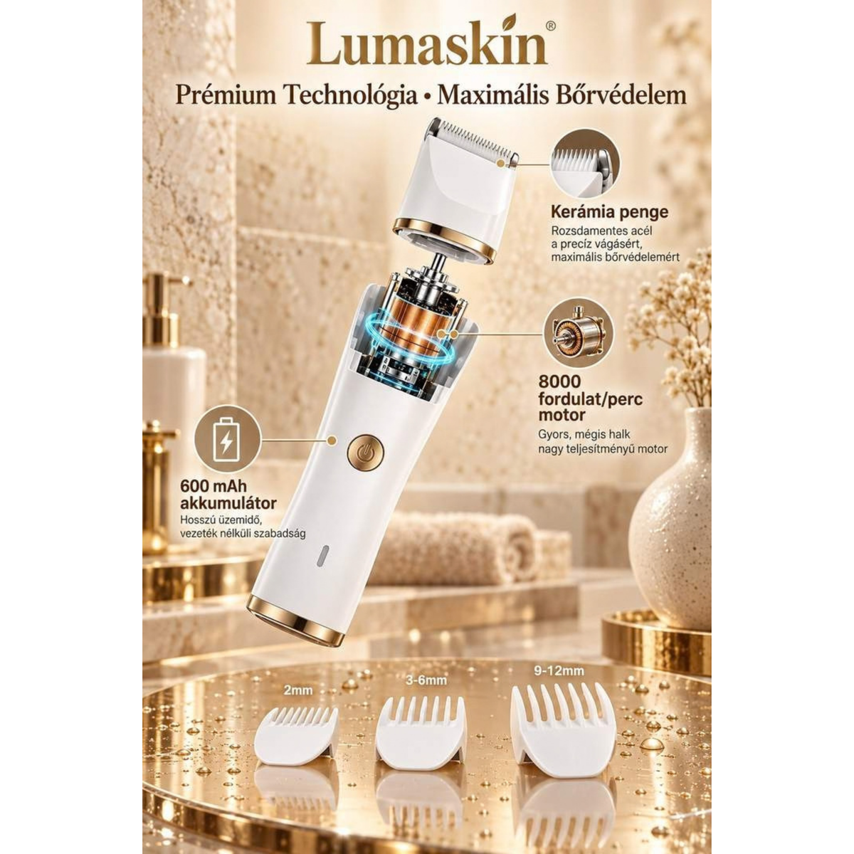 LumaSkin™ női szőrtelenítő